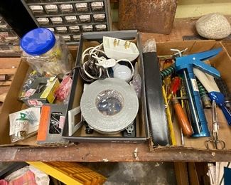 Box Lot of Tools and misc