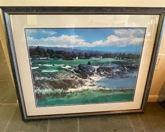 Pebble Beach Golf Print