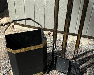 Mid Century Fireplace Set