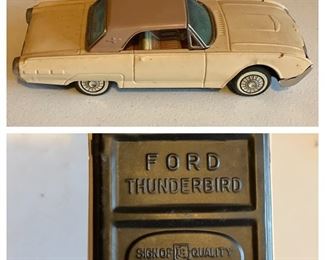 Bandai Tin Lithograph Ford Thunderbird