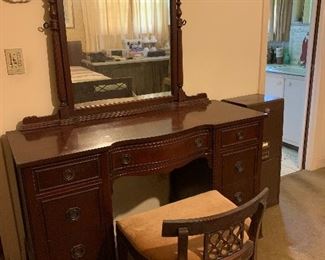 Old Vanity with Mirror