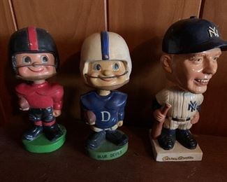 Assorted Bobble Heads (Mickey Mantle, Duke Blue Devils)