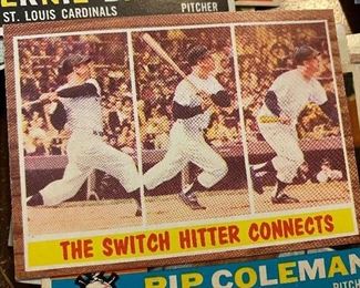 1962 The Switch Hitter Connects Card (Mantle)