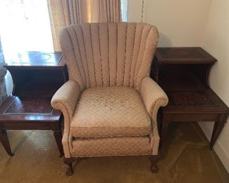 End Tables/Wingback Chair