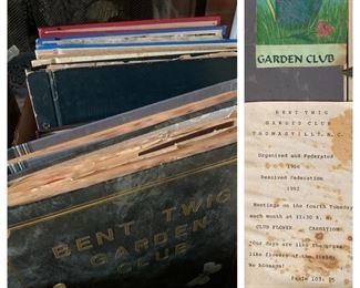 Vintage Bent Twig Garden Club Scrapbooks (Thomasville, N.C.)
