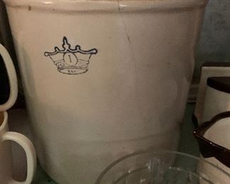 One Gallon Stoneware Crock
