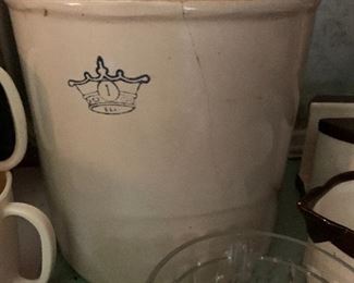 One Gallon Stoneware Crock