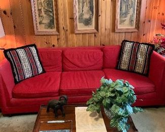 Mid-Century Prints and Sofa