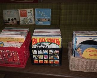Assorted Record Albums (Records are Well Played)