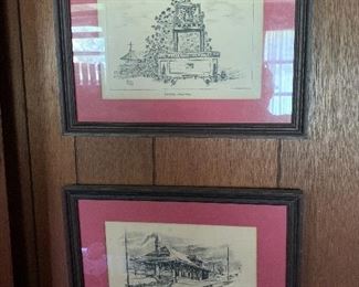 Vintage Thomasville Landmark Prints