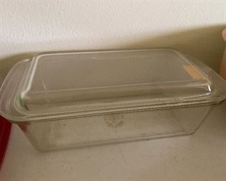 Pyrex Glass Loaf Pan/Refrigerator Dish with Lid