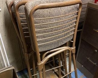 Mid-century Costco Folding Chairs and Table