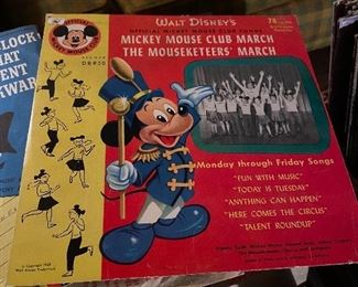 Vintage Mickey Mouse Club Record