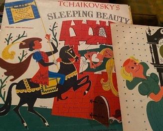 Vintage Children's Records with Sleeves