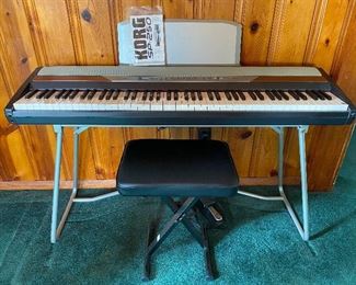 Korg SP 250 Digital Piano w/ Stand and Stool
