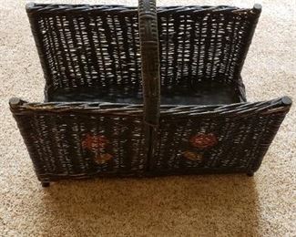 Wicker Magazine Rack