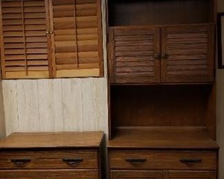 Ranch Oak Rustic Chest of Drawers & Bookshelf with Hutch 
AVAILABLE FOR PRE-SALE 
Contact us at ContactMVP@MooreValuePros.com 
