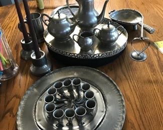 Pewter set from Norway