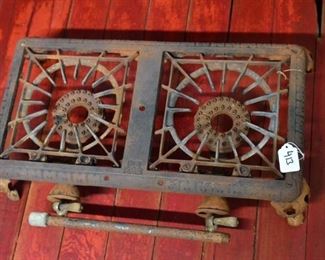 Griswold Cast Iron Double Burner Stove