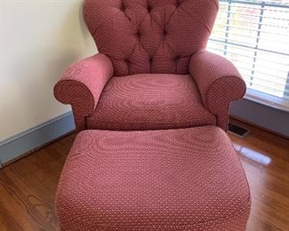 Chair and Ottoman by Hickory Chair