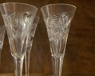 Millenium Waterford Toasting Flutes - Peace...This series will be sold as a set