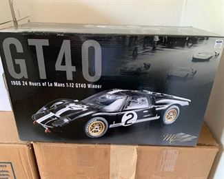 1966 Ford GT40 Winner Le Mans 1:12 Scale New In Box....Still has Tape around the Styrofoam!! Remember the 2019 Film "Ford vs Ferrari" this is the car!