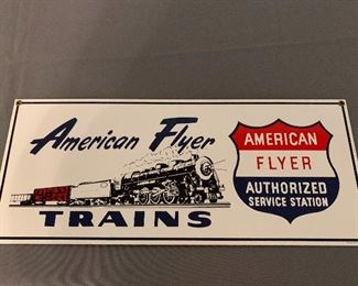 Ande Rooney American Flyer Sign