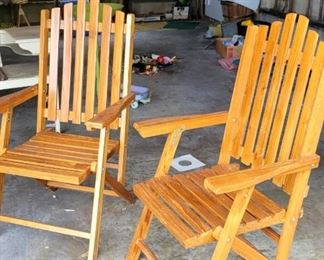 Cool wooden chairs, foldable 