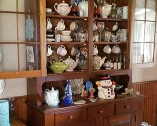 Hutch with fun pieces inside