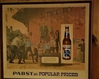 Pabst beer sign