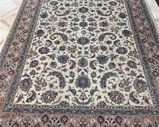 Pakistani wool rug. 9 feet 7 inches long, 6 feet 1 inch wide.