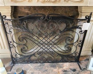Fire screen. 3 feet 8 inches long, 2 feet 9 inches tall.