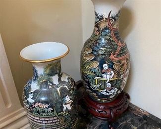 2 Thai vases