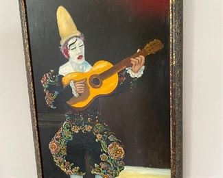 Florian painting, 31 inches by 19 inches