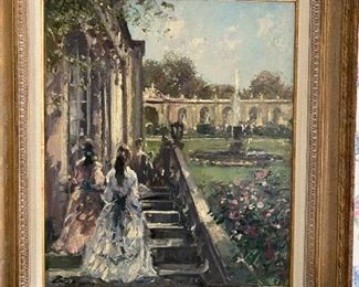 Hans Becker oil painting  33-1/2” x 37-1/2” framed