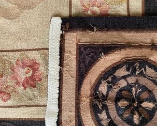 Detail of back of rug