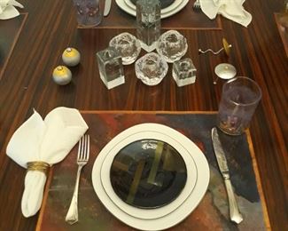 Mice set of dinnerware
Glass B&B plate