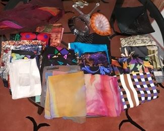 Scarves  and silk scarves