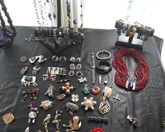 Costume and sterling silver jewelry 