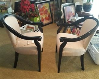 Pair of arm chairs, made by Asner