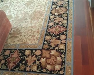 11 x 13 rug. Ask about this rug when you come to the sale, to see it.