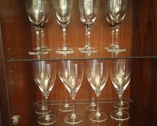 Dansk glassware  
Pattern Flora
Wine and Water goblets