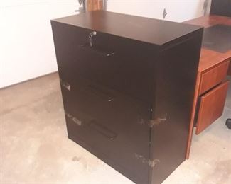 Top drawer locking file cabinet,  two available 