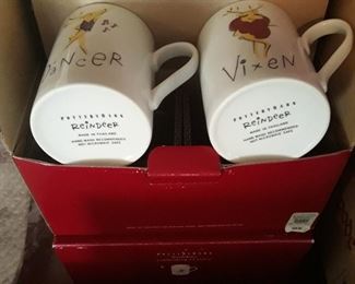 Potterybarn holiday mugs