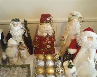 Hand crafted Santa's 