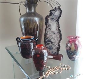 More Art Glass, signed pieces