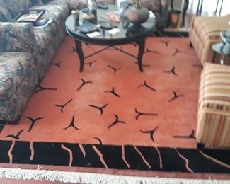 Wool rug,  Tibetan 
9'  x 9 '