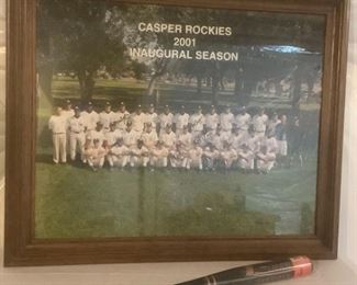 Autographed Casper Rockies Picture