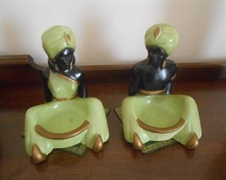 Mint condition pair of Asian candy dishes