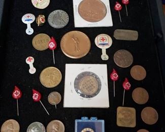 Coins, Tokens, Metals, Old Keys More